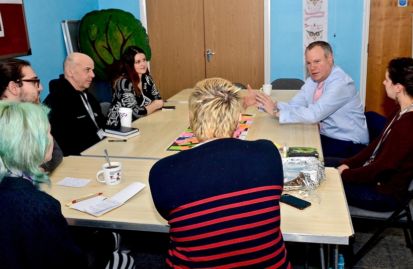 Conor at the YMCA Youth Forum.