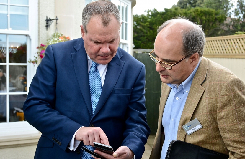 Conor pictured with Managing Director, Guido Schillig.