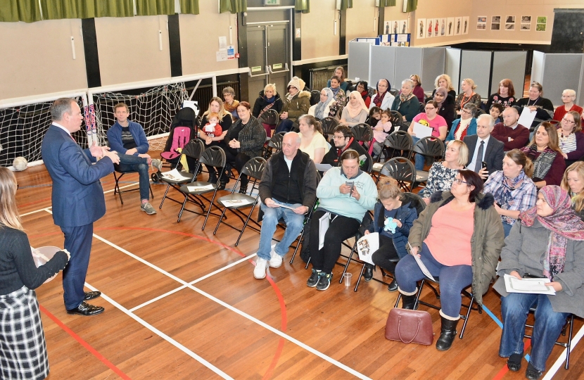 Conor pictured thanking all those involved for their contribution and for inviting him along. 