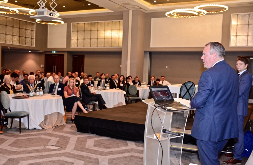 Conor addressing the China Bournemouth Conference.