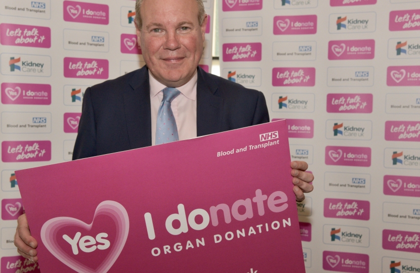 Conor backing Organ Donation Week.