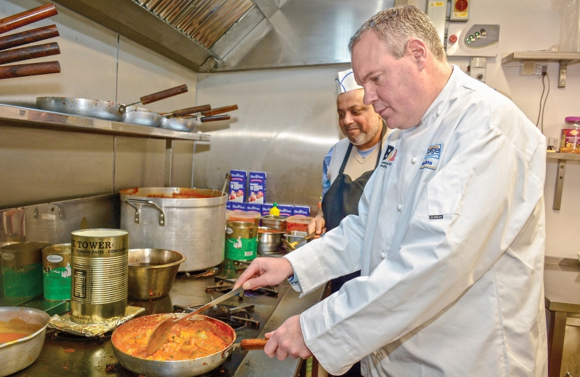 Conor learns the secrets of one of the Spice of India's new dishes.