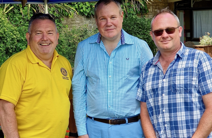 Conor at the Westbourne Rotary Summer Fete.