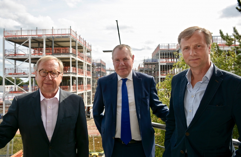 Conor is shown building works at Arts University Bournemouth.