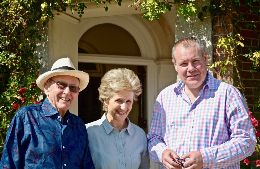 Conor with Lord and Lady Eden.