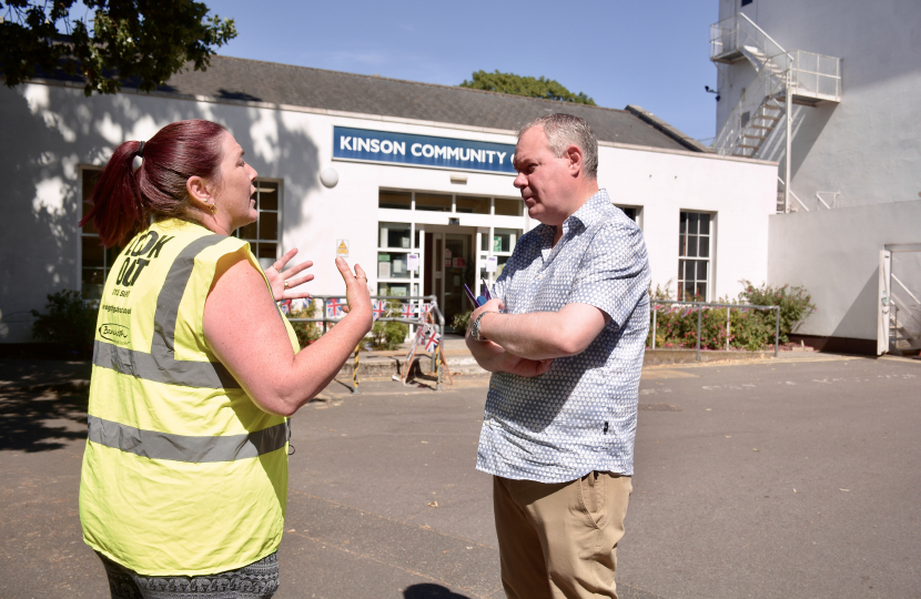 Conor at Kinson Community Centre