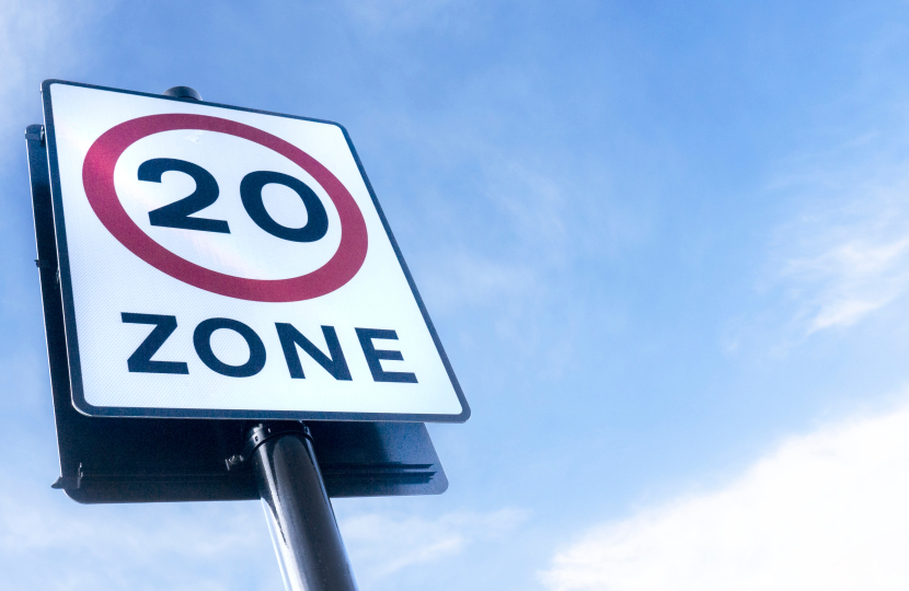 20mph sign