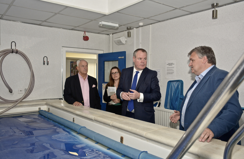 Conor on a previous visit to The Beehive Centre