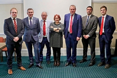 Conor at the All Party Parliamentary Group for Snooker.