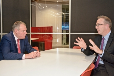 Conor with Professor John Vinney.