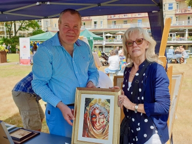 Conor at the Westbourne Rotary Summer Fete.