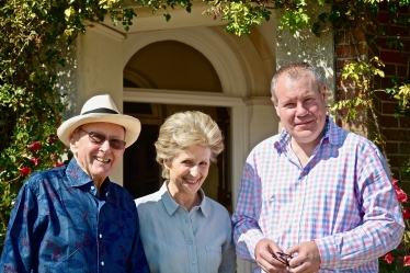 Conor with Lord and Lady Eden.